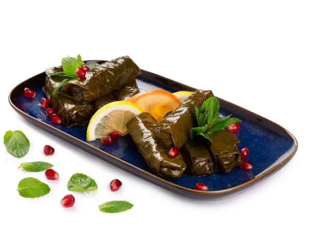 Grape Leaves Plate